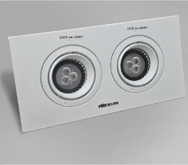 Nvc 9 * 18 см отверстие лампы двойной решетка NDL502SFJ белый NVC из светодиодов освещение |