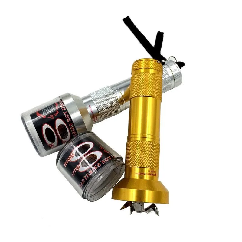1pcs Electric Torch Shape Herb Tobacco Grinder Metal Smoking Grinding Crusher cigarette Pollen press hand muller Mill chopper | Дом и сад