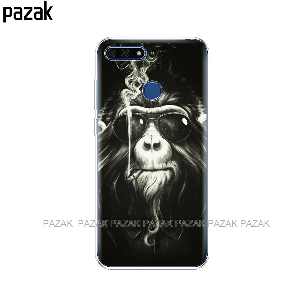 34384 Силиконовый чехол для телефона Huawei Honor 7C 5,7 дюйма, Чехлы, мягкий силиконовый чехол из ТПУ для Huawei honor 7c Aum-L41 - Цвет: 34384