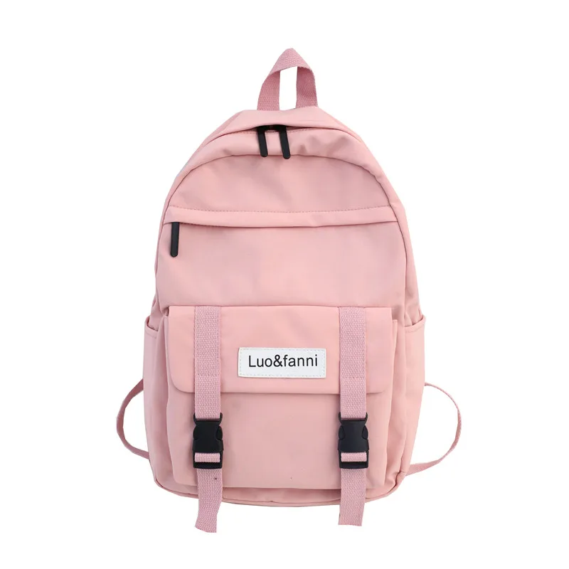 DCIMOR New waterproof nylon Women Backpack Large capacity Schoolbags for Teenage girls Travel Backpack Fashion Book Bag Mochila - Цвет: pink