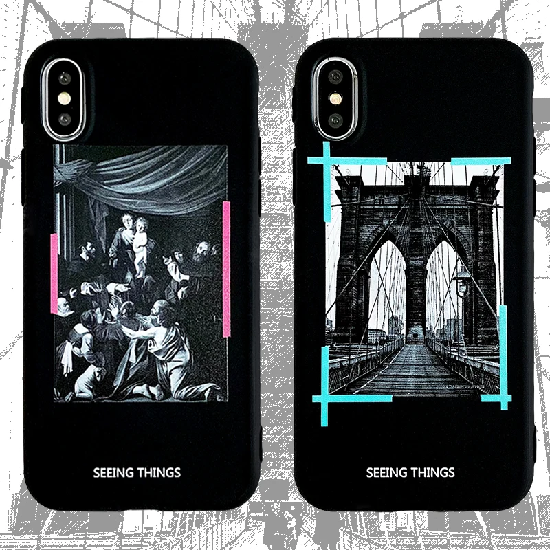 Модный классический чехол для телефона с рисунком Tide off OW iphone 6 S 7 7plus 8 8plus X 10 XR XS MAX