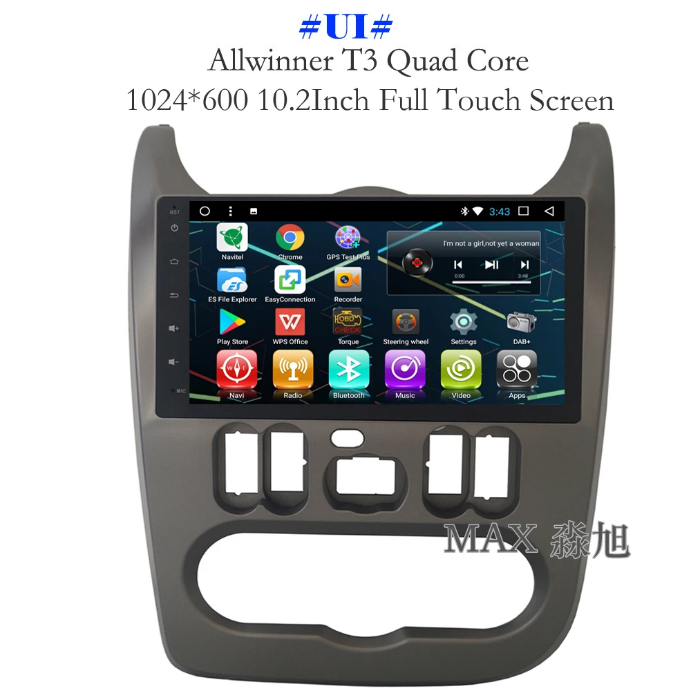 MAX 2G + 32G Android 8.1.0 автомобильный dvd-плеер для Renault Logan/Sandero/Duster Авторадио RDS Bluetooth WiFi SWC