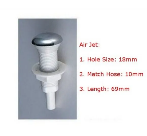 Гидромассажных ванн спа бассейнов воздушный пузырь струи с хромированным