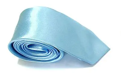 Sky blue 10 шт./лот, мужской тонкий галстук, Одноцветный галстук, узкий галстук из полиэстера, ширина 5 см, 34 Цвета, королевский синий, золотой, вечерние, официальные Галстуки - Цвет: Sky blue