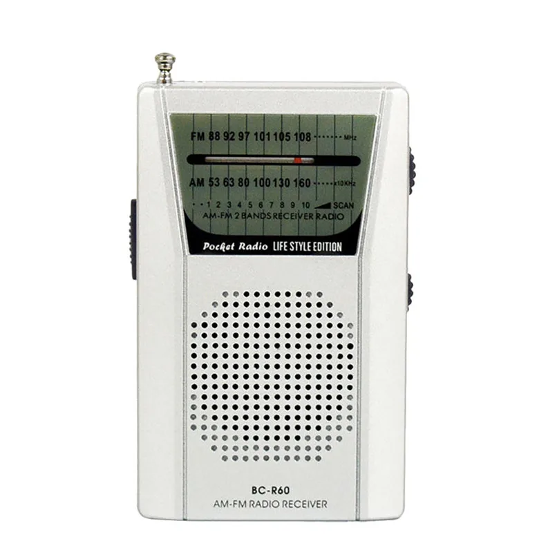 Портативный карманный мини радиоприемник AM FM телескопическая антенна