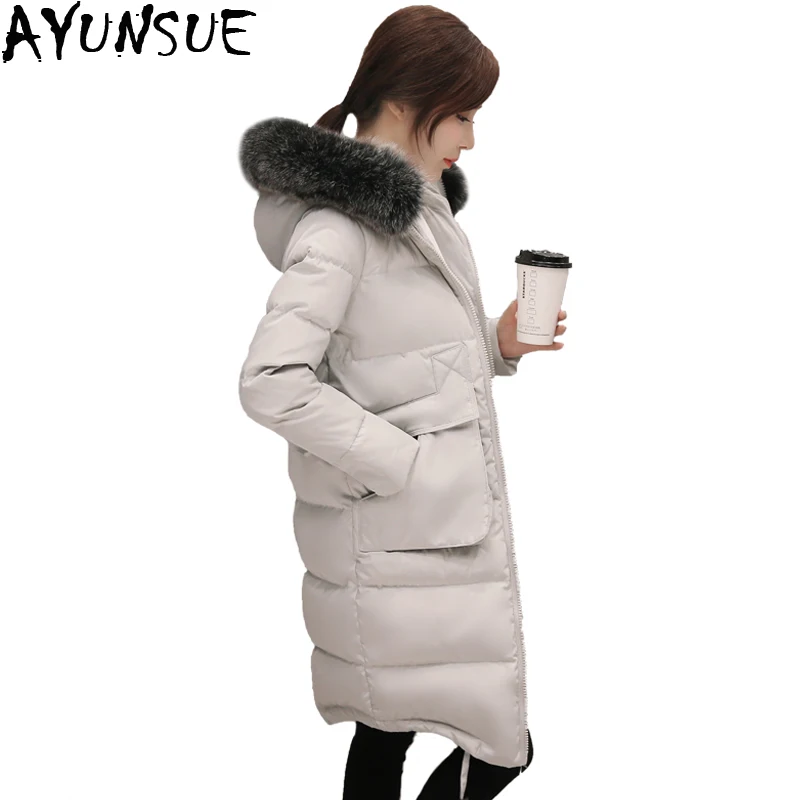Женский толстый пуховик размера плюс 7XL теплое пальто с большим меховым