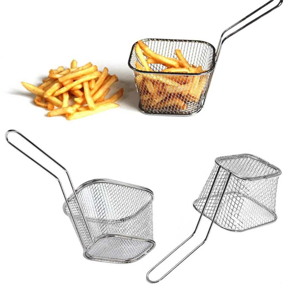 Мини корзина для жарки картофеля фри из нержавеющей стали|tool tool|tools cookingtool stainless |