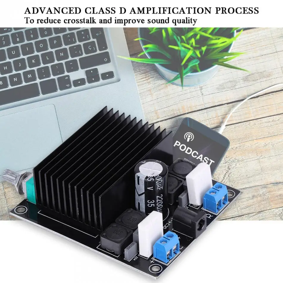 TDA7498 высокомощный цифровой усилитель класса D 2x100 Вт усилитель аудио DC 20-36 в компьютерный усилитель PCB стерео модуль