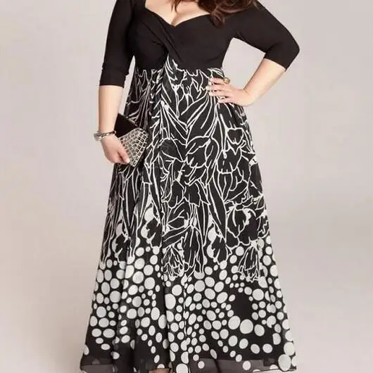 Vestido/летнее платье туника с v образным вырезом Макси платья длинными рукавами