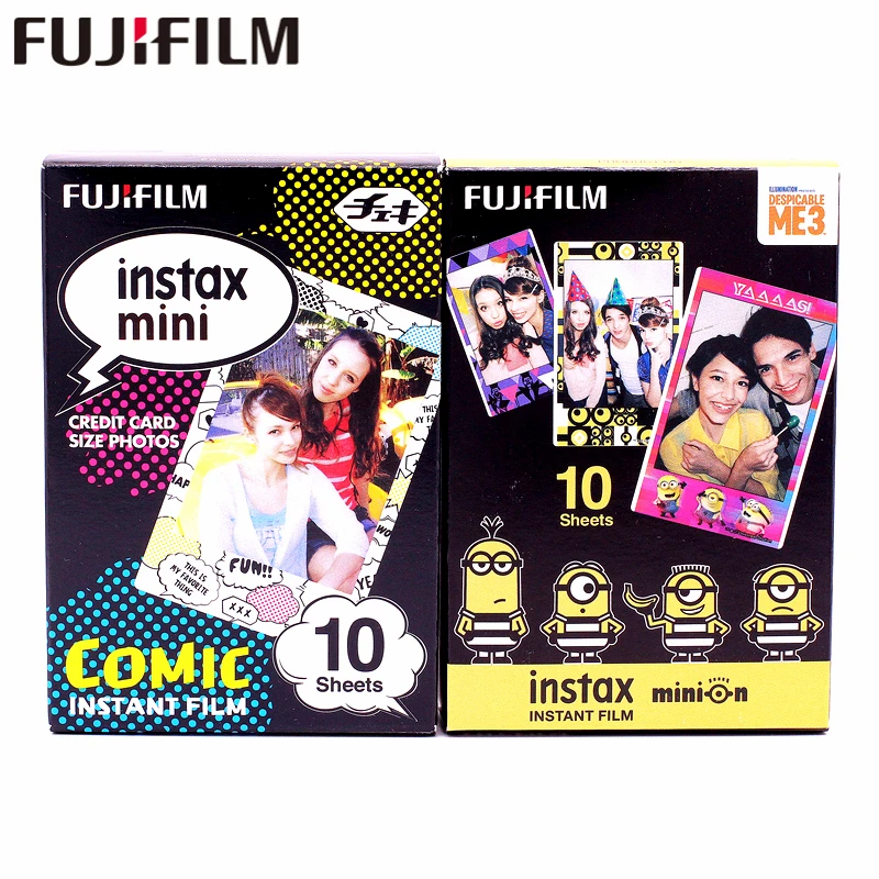 20 Простыни Детские Fujifilm Fuji Instax Mini 8 комиксов + Гадкий я 3 Миньон Плёнки для 7 9 50 s 90 25