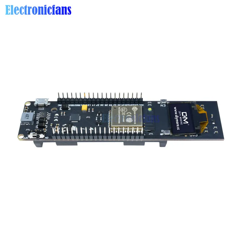 ESP32 ESP 32 ESP8266 CP2102 0 96 дюймов OLED дисплей 18650 литиевая батарея WiFi Bluetooth экран модуль