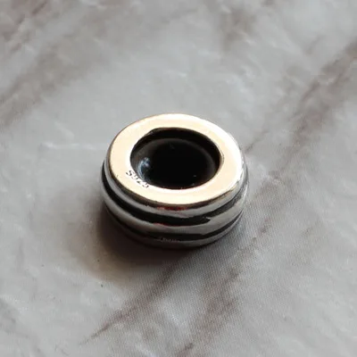 Подлинный 925 пробы серебряный европейский стиль пробки Сердце Звезда ромашки шарик шарм подходит бренд Тролль 3 мм браслет ювелирные изделия - Цвет: TBS175-8