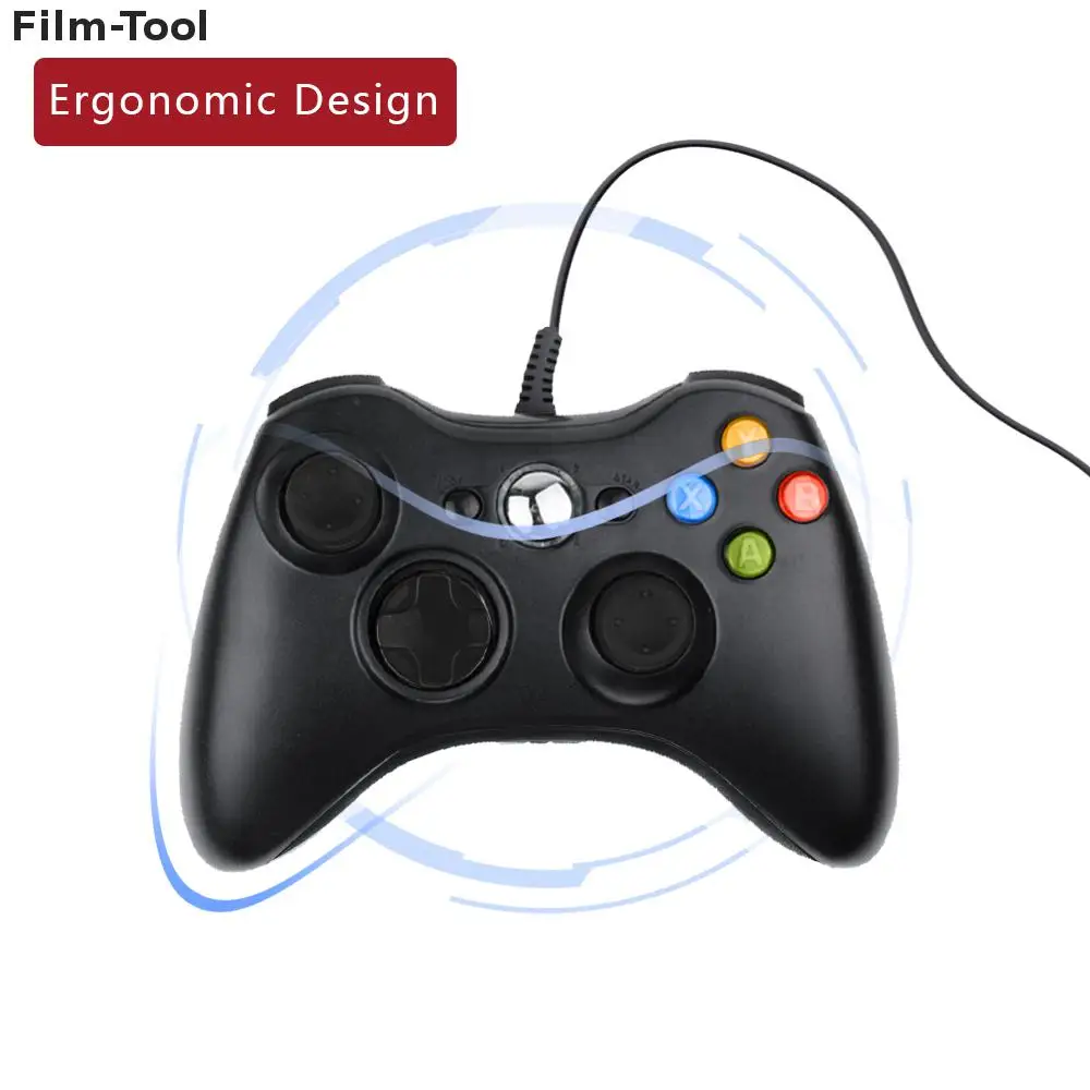 Инструмент для пленки USB проводной джойстик геймпад черный контроллер Xbox 360