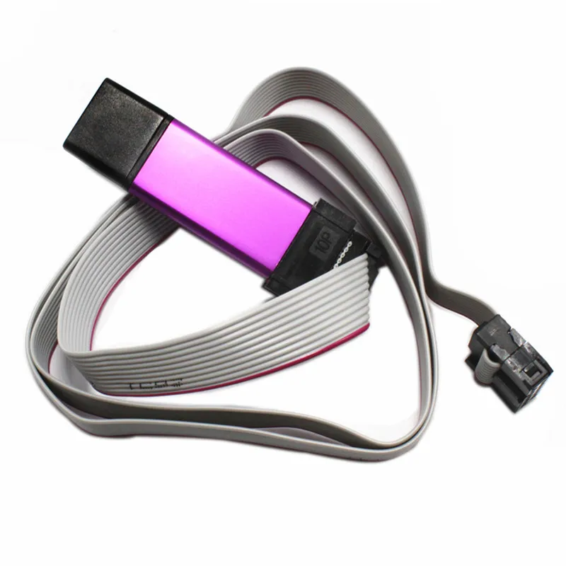 USBASP USBISP AVR / 51 Series Programmer Download Aluminum Shell Support WIN7 32 64 With self-recovery overcurrent protection |