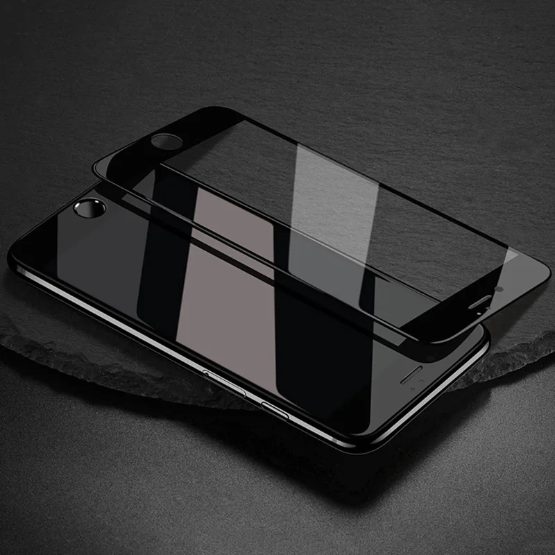 защитная пленка с полным покрытием стекло защита экрана на iphone 7 целый п олный