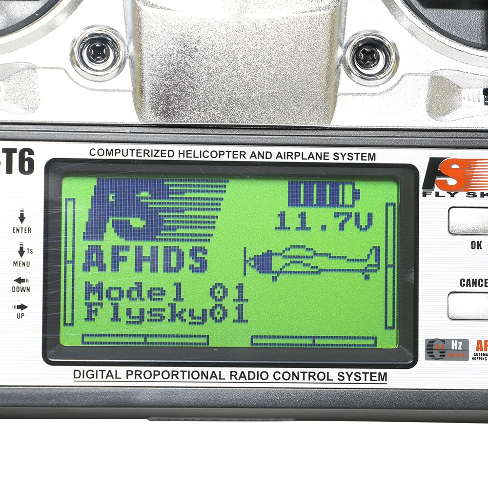 Flysky FS T6 6ch 2 4g с ЖК экраном RC передатчик + R6B приемник для самолета Heli