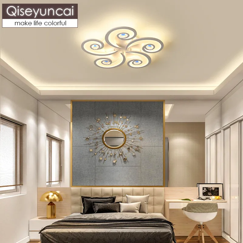 Новинка 2019 Потолочная Светодиодная лампа Qiseyuncai для гостиной атмосферные