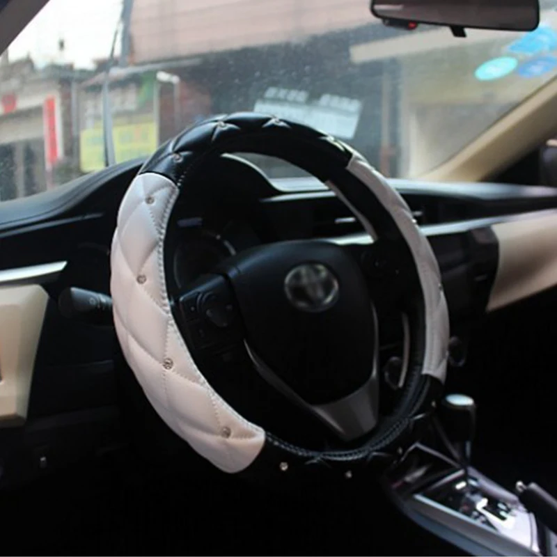 Высококачественные чехлы на руль из искусственной кожи чехол автомобиля с