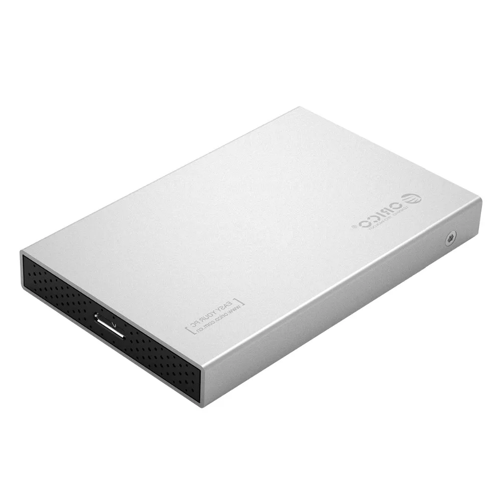 Чехол для жесткого диска ORICO из алюминиевого сплава USB3.1 Gen2 2,5 ''type-C с поддержкой 7 мм и 9,5 мм с кабелем 50 см C-C