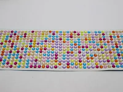 3 листа 504 шт смешанные цвета 6 мм круглый самоклеющийся акриловый хрусталь стикер