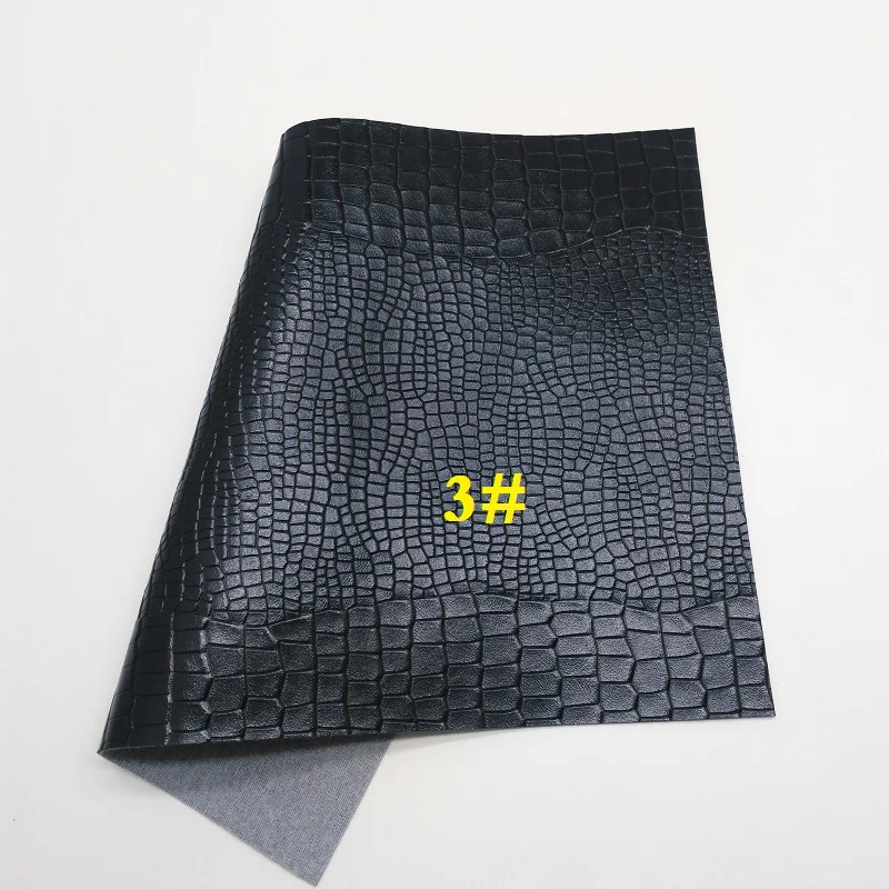 3 Glitterwishcome 21X29 см A4 размер винил для бантов тисненая крокодиловая кожа Fabirc искусственная кожа листы для бантов, GM350A - Цвет: 3