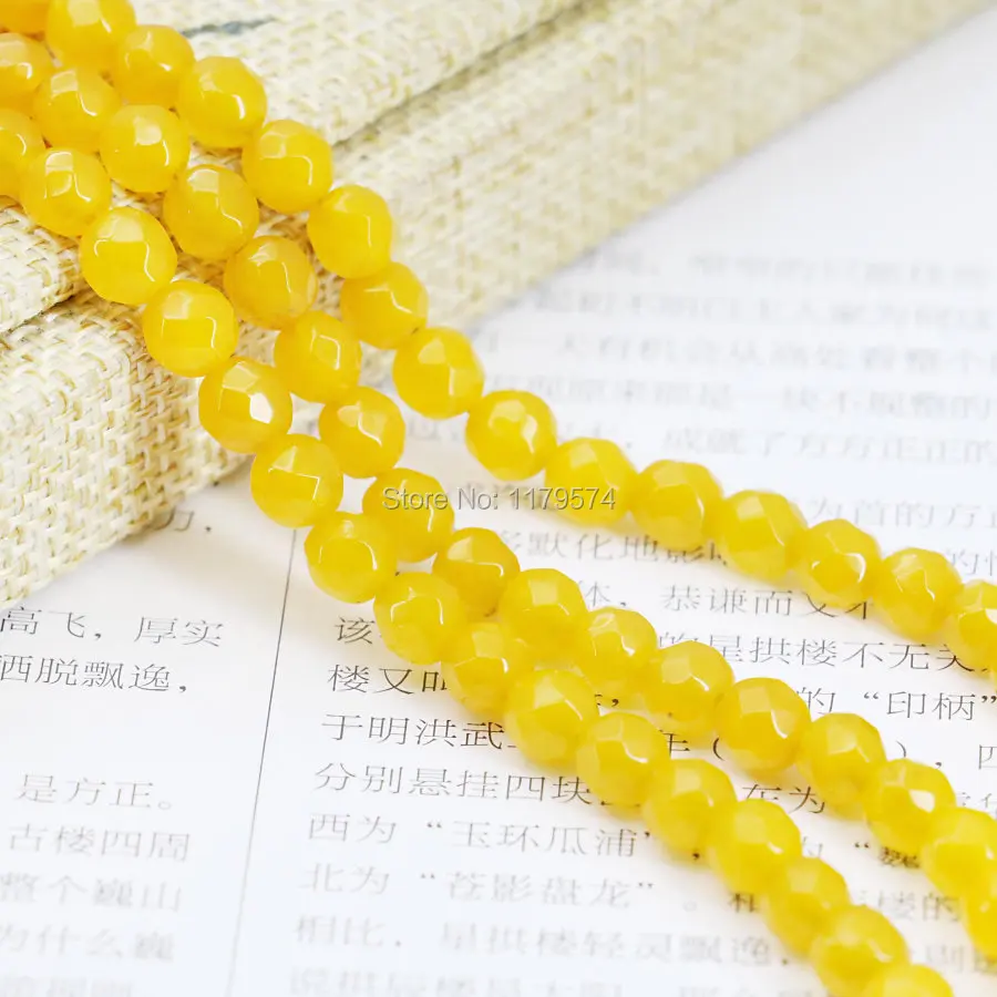 Элегантные аксессуары 6 мм 4 поделки желтый топаз свободная круглая