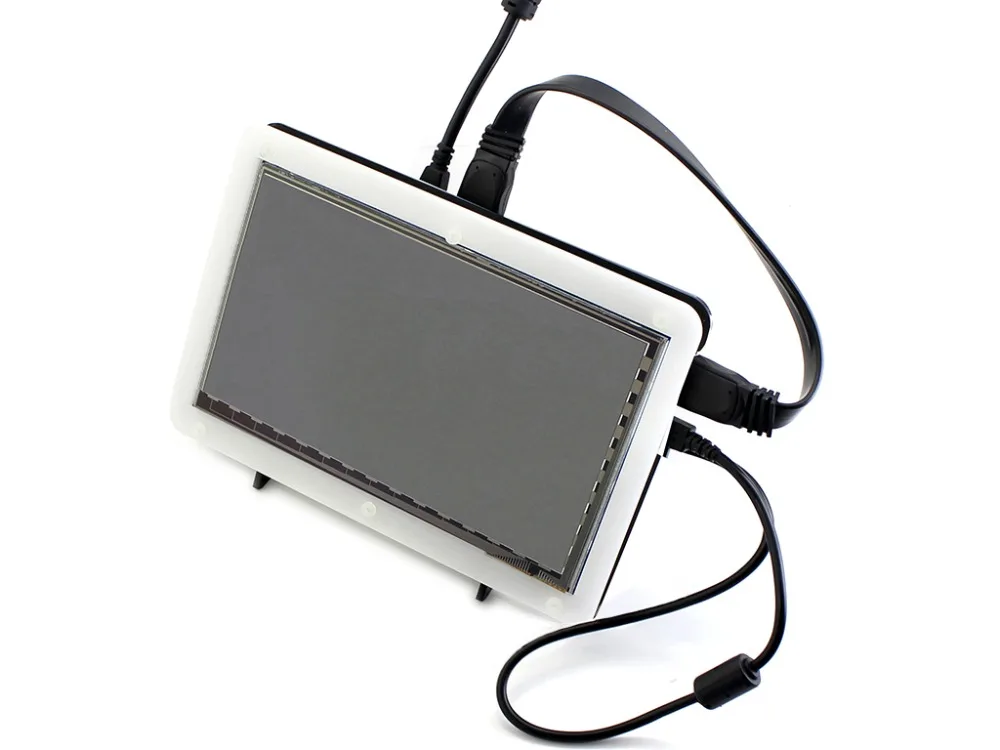 Module Waveshare Raspberry Pi 7inch Hdmi Lcd Rev.2.1 1024*600 Ips Touch Screen With Case For Rpi 2 B/3 B/ Banana Beaglebone B |