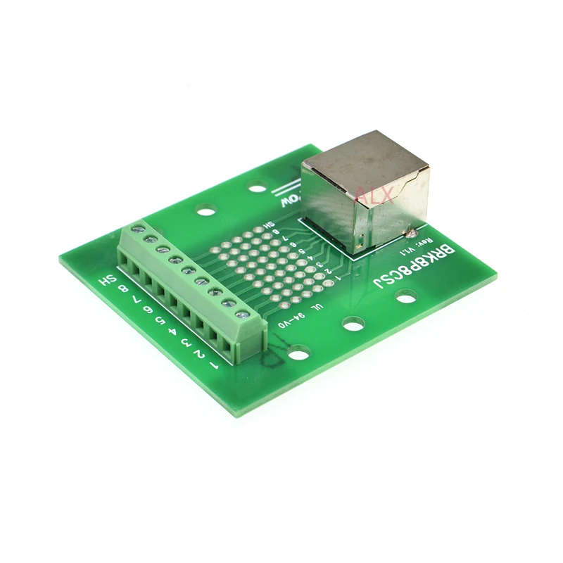 1 шт. RJ45 8p8c гнездо к клеммному блоку адаптер печатной платы RJ45 Ethernet разъем конвертер Din рейку монтажа