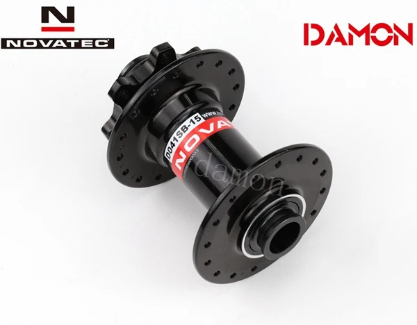 Black 36 Holes 100mm Novatec D041SB DH AM Mtb дисковый тормоз 32 36 отверстие передней ступицы 15 мм для горного велосипеда через ось 100 мм 110 мм 2 подшипника - Цвет: Black 36 Holes 100mm