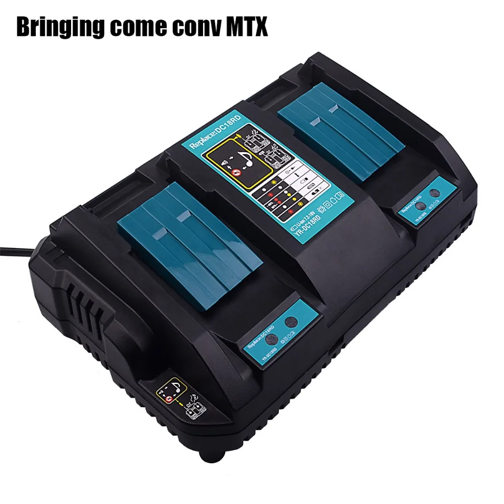 Для Makita DC18RD зарядное устройство двойной зарядное устройство с usb-интерфейсом для makita 14,4 V-18 V с музыкой USB для зарядки телефона