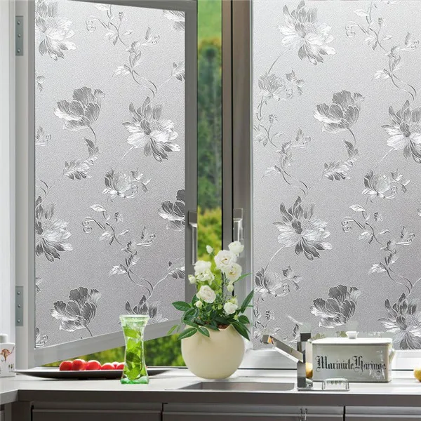 wide 45 high 100cm 45*100 см, без клея, декоративная оконная пленка, статическая, цепляется, самоклеющаяся, непрозрачная, стеклянная наклейка, домашний декор, целлофан - Цвет: wide 45 high 100cm