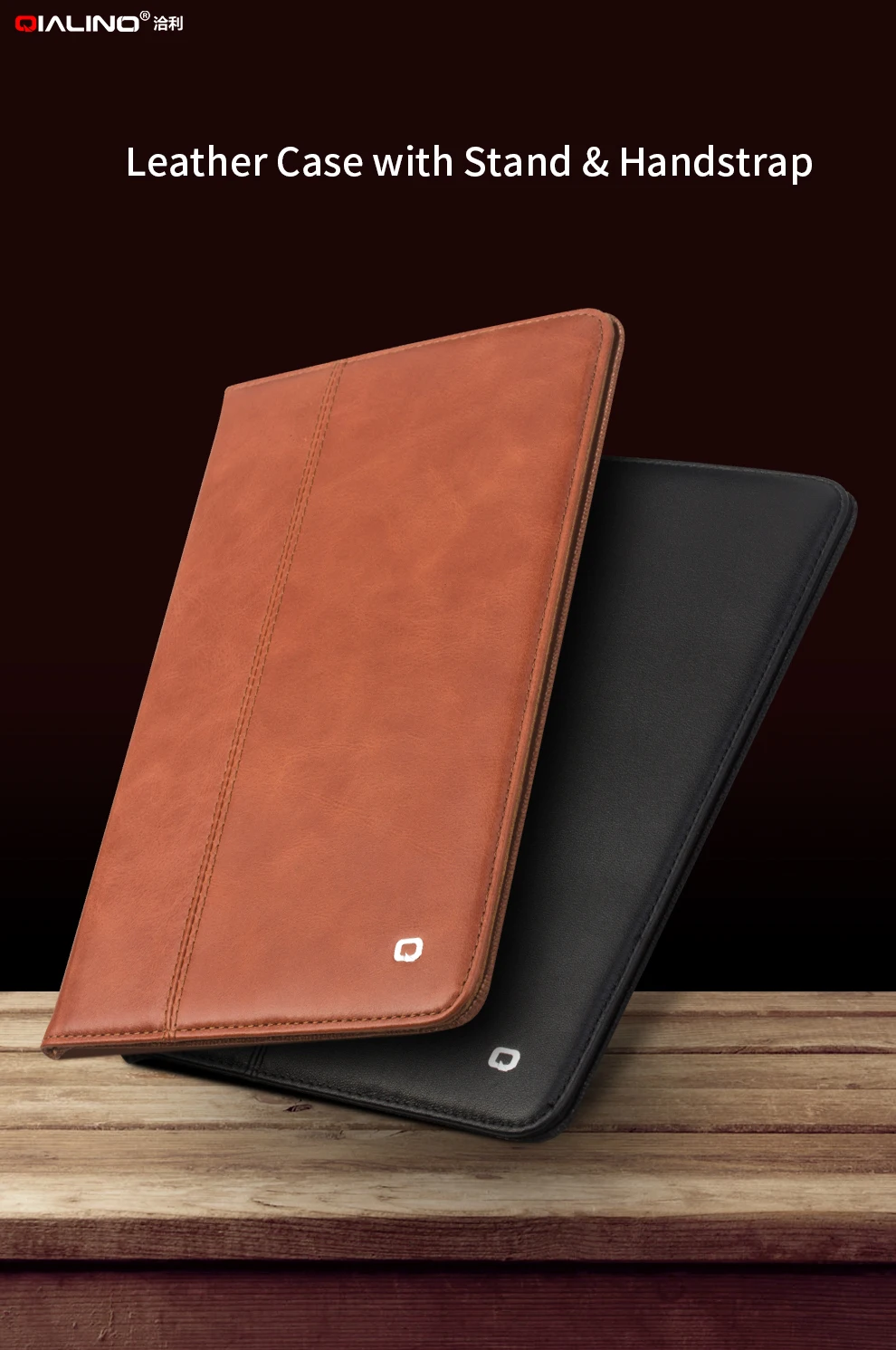 QIALINO, натуральная кожа, флип-чехол, для iPad Pro 10,5, модный, роскошный, ультратонкий, stent Dormancy, чехол с подставкой для 10,5 дюймов