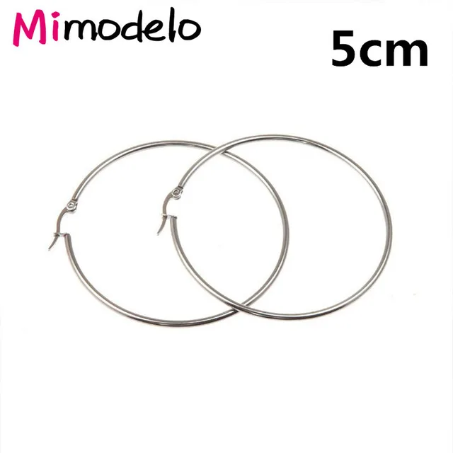Silver-5cm Большой круг, гладкое большое кольцо, модное женское золотое серебряное кольцо с гиперболом, металлическое Шикарное Кольцо - Окраска металла: Silver-5cm