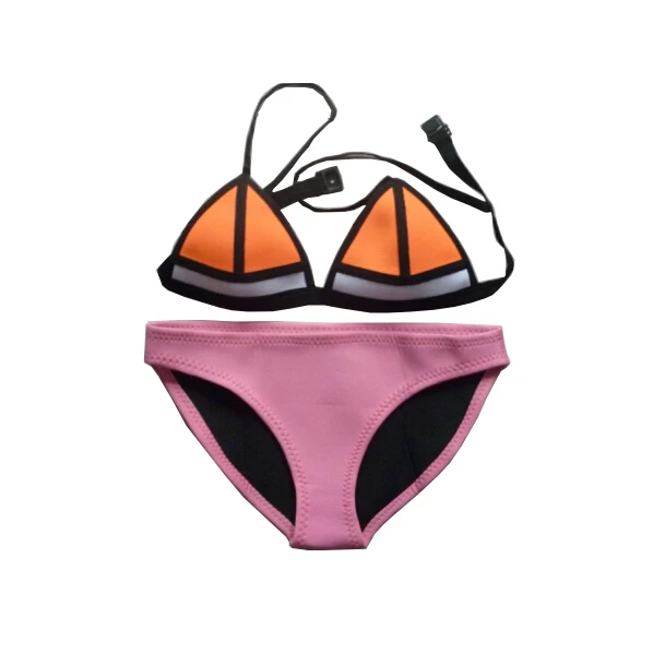 New 2015 Hot Sale Bikini Sets Neoprene Push Up Sexy Swimwear Swimsuit for women Summer Vocation |