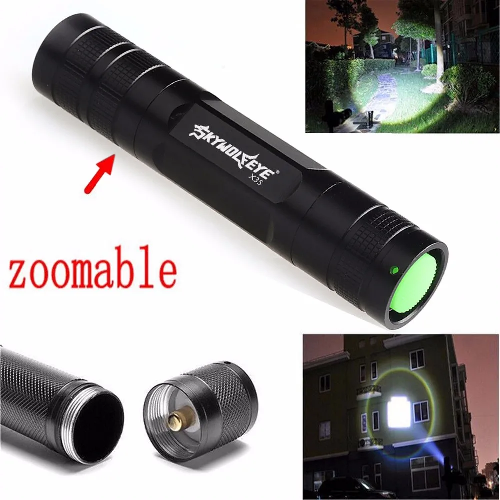 Skywolfeye Модный высококачественный Мини 3500 люмен 3 режима Q5 LED 18650 фонарик