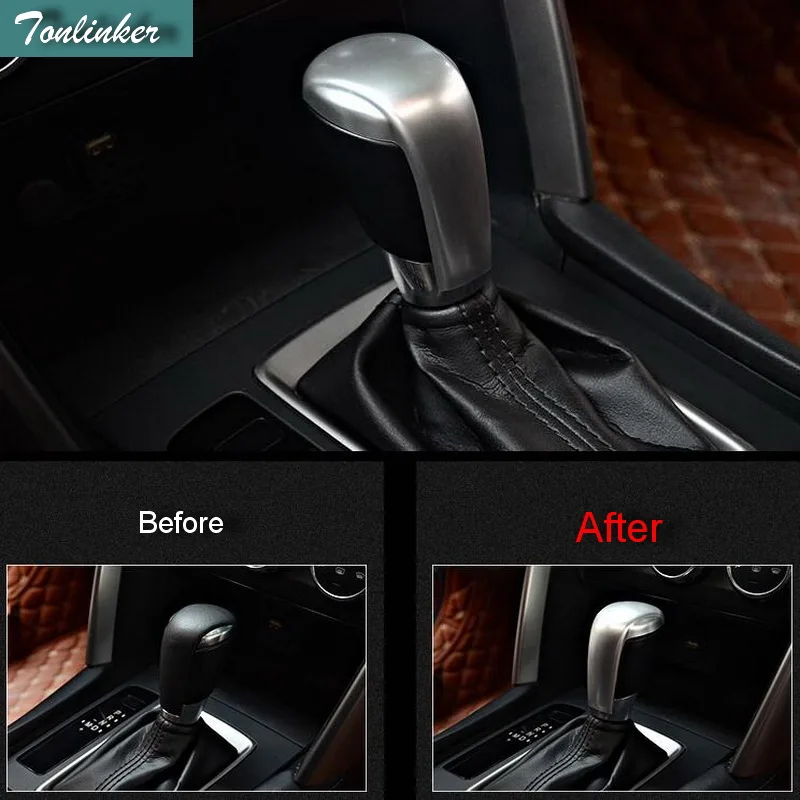 

Tonlinker Cover Case Stickers for Mazda 6 Atenza Axela CX5 2014-16 Car Styling 1 PCS ABS matte interior gears cover sticker