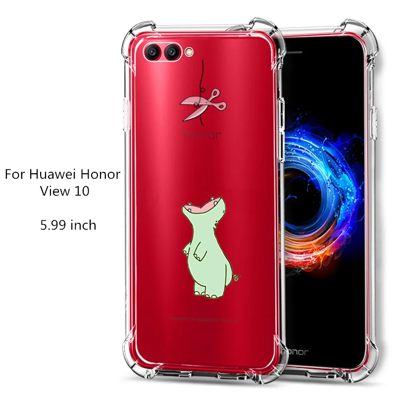 Чехол для Huawei Honor V View 10 мягкий силиконовый чехол glory V10 простой мобильного