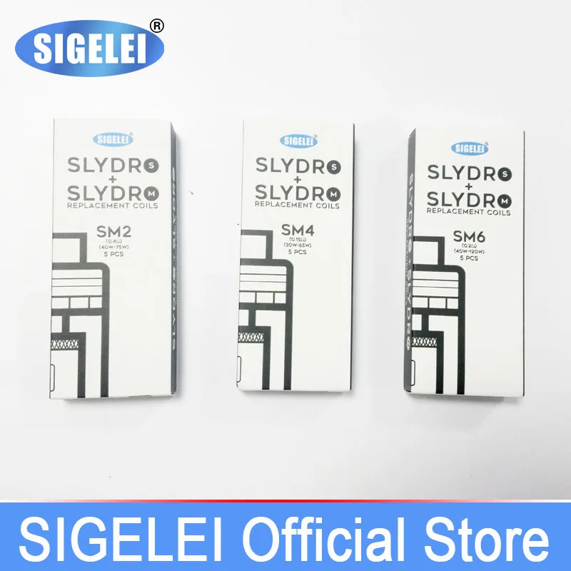 

Atomizer Coils for sigelei SLYDR - SM SLYDR-S+M Original Tank coil 4pcs/box