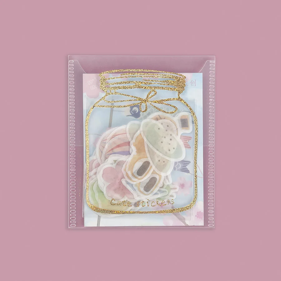 40 шт./упак. Mohamm Kawaii японский Decoracion Journal милый дневник для записей Цветочные наклейки Скрапбукинг хлопья Канцтовары Школьные принадлежности - Цвет: 4