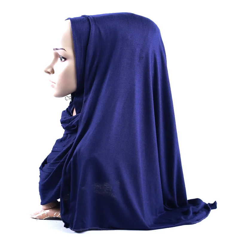 

Muslim Scarf Covered Head Mercerized Cotton Pure Long Towel Hot-selling Monochromatic Arab Headband