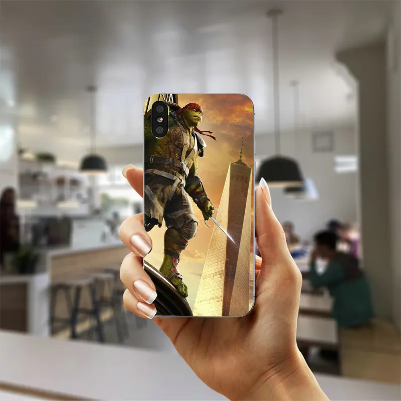 Soft Clear TPU Silicone Cell Phone Cases Coque for iPhone X 4 4S 5 5S 5C SE 6 6S 7 8 Plus Bags TMNT Teenage Mutant Ninja Turtles | Мобильные
