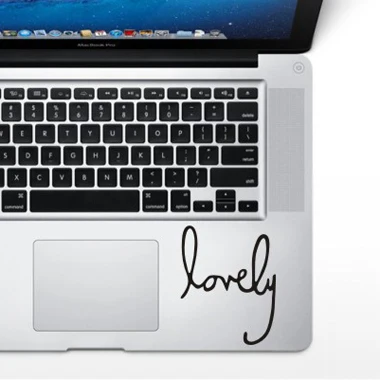 WS-black (146) Частичные наклейки для ноутбука MacBook Air Pro retina 11 13 15 виниловая Милая наклейка из ПВХ для планшета, ноутбука, кожи, наклейки для компьютера - Цвет: WS-black (146)