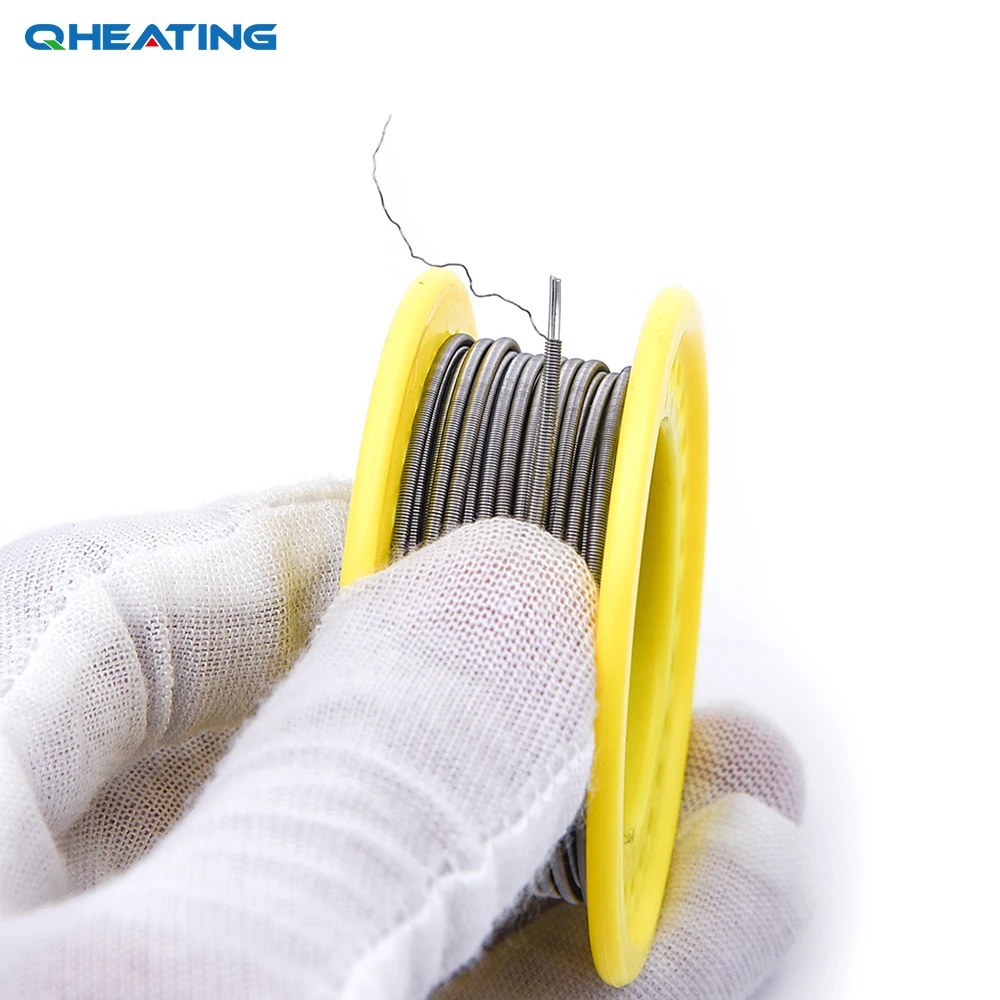 Qheating 5 м/рулон плавленый скрученный/параллельный Clapton провод A1/316L/NI80 для RDA RBA