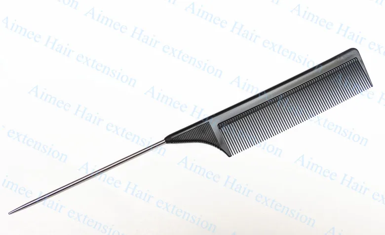 Черный тонкий зуб металлический Шпилька Антистатические волосы стиль крысиный