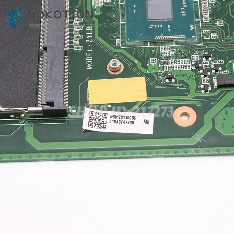 Материнская плата NOKOTION для ноутбука Acer Aspire ES1 731 материнская N3150 CPU NB.MZS11.005 NBMZS11005