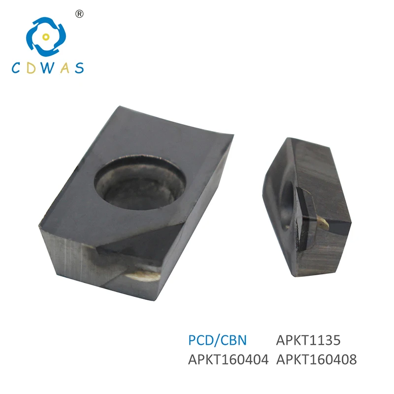 APKT1135 APKT160404 APKT160408 apkt 1135 1604 PCD алмазные пластины CBN фрезерный токарный инструмент