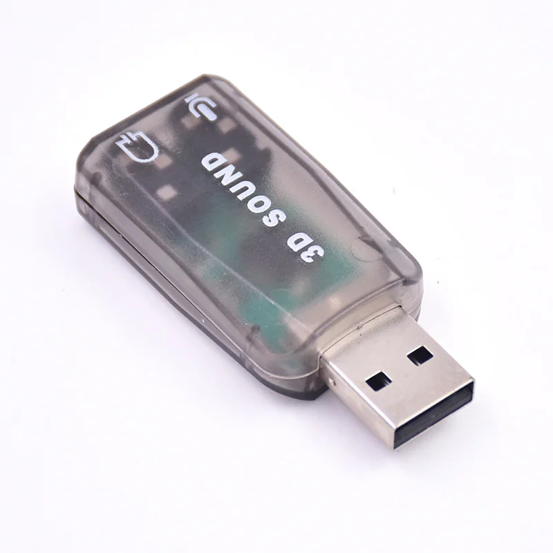 Виртуальная звуковая карта 5 1 USB внешний Звуковой адаптер usb к разъему 3 мм