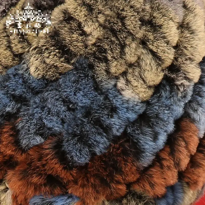 

2015winter Warm Fur Fashion Hat Mao Maozi Rex Rabbit Hair Hat Female Korean Pineapple Ear Cap Adult Women Novelty Patchwork