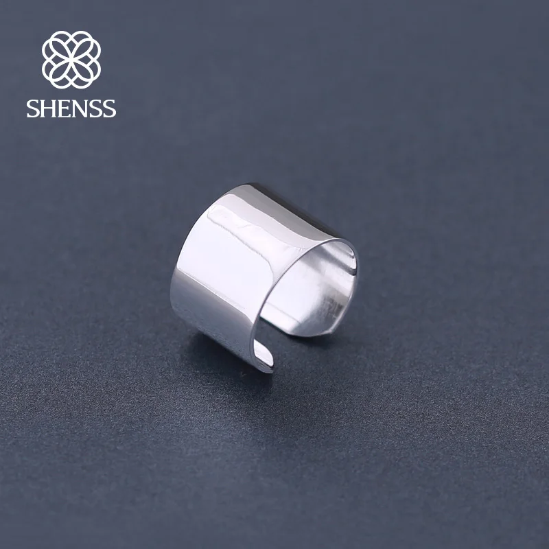 Elegant Quality 925 Rings Adjustable Fashion Personality Geometric Open Wide Ring Sterling Silver for Women Jewely |