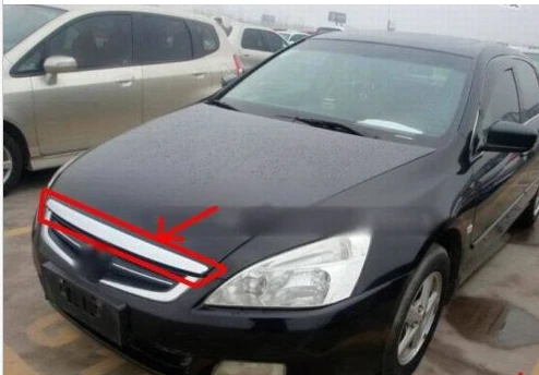 Хромированная отделка капота/Передняя решетка Вокруг для honda accord 2003 2004 2005 2006